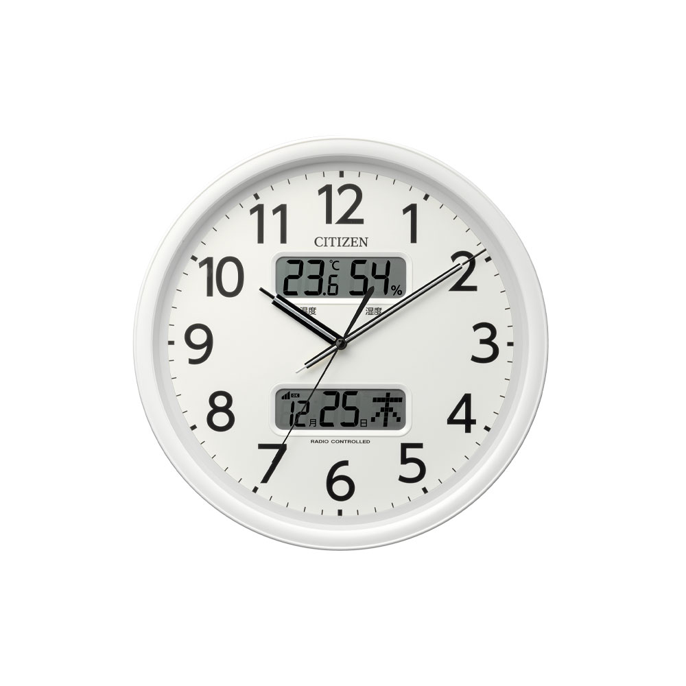 楽天市場】CITIZEN | シチズン 電波 壁掛け 時計 アナログ 掛時計 夜