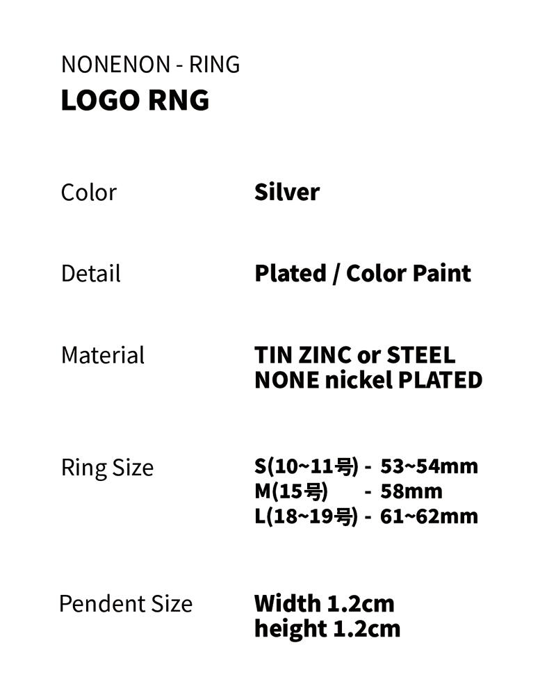 楽天市場】NONENON WINNER ユン ATEEZ ソンファ 着用 リング 指輪 LOGO