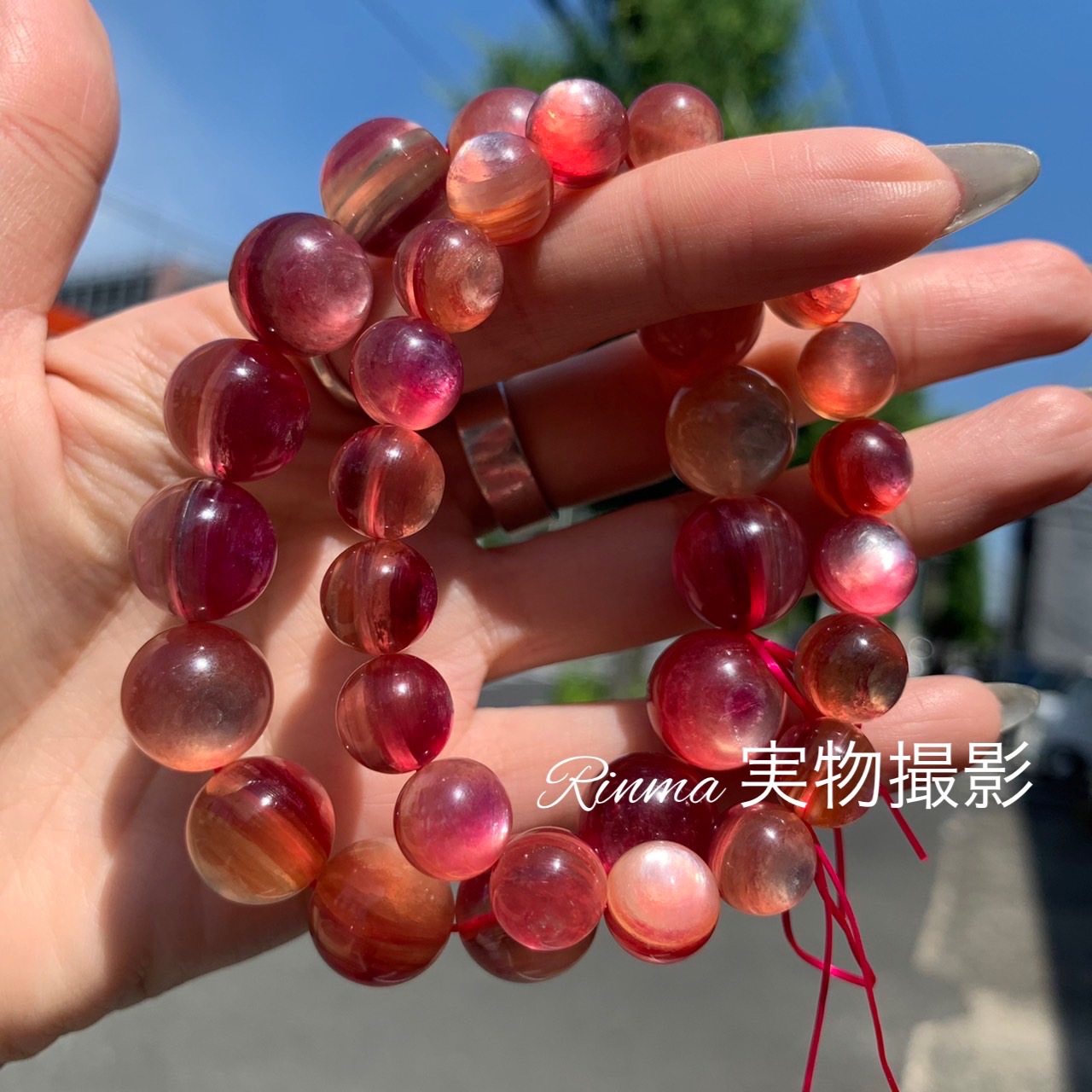 楽天市場】レア・希少品・高品質ピンクマイカ10～14.5mm 内径14cm