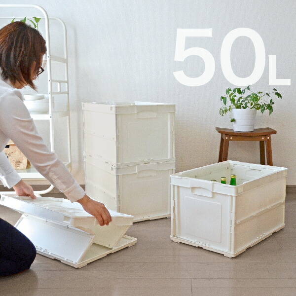 楽天市場】収納ボックス 折りたたみ コンテナボックス CB-S51NRL