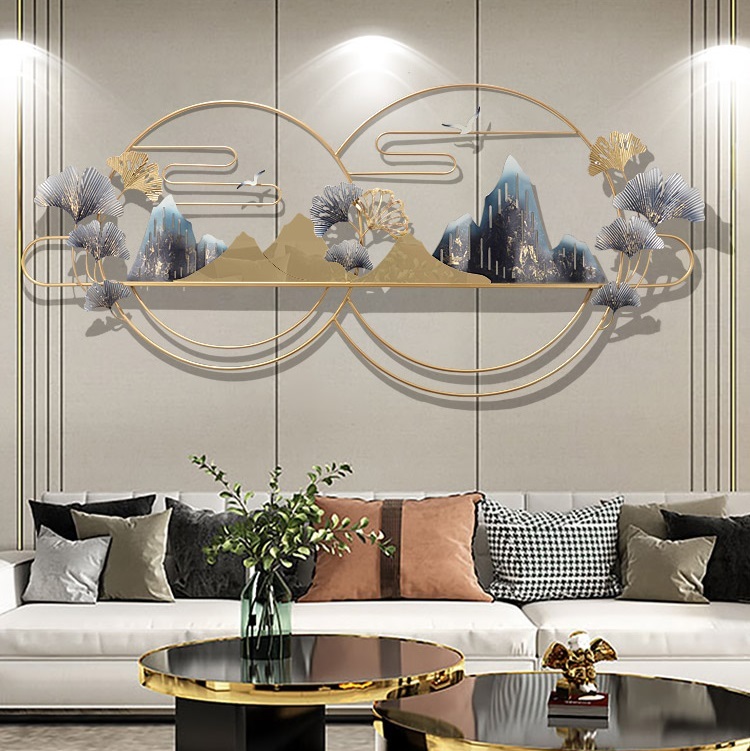 楽天市場】A002261WD154金属工芸品 アイアン 壁掛け 北欧調 高級感壁