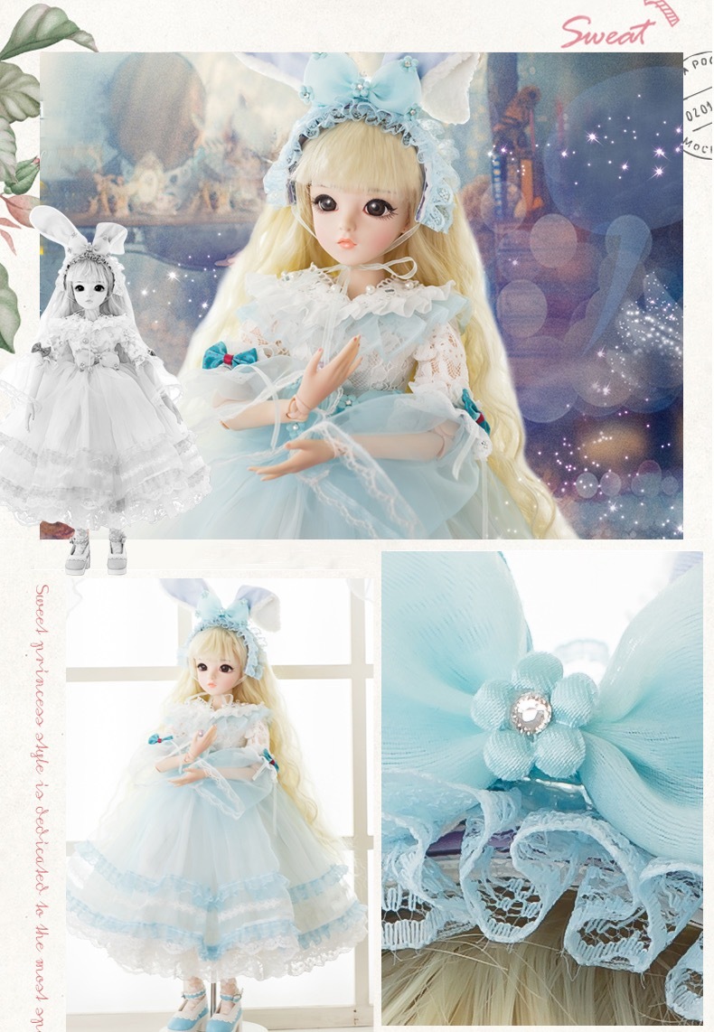 楽天市場】A060643プリンセスドール 60cm フランス人形本体 メイク