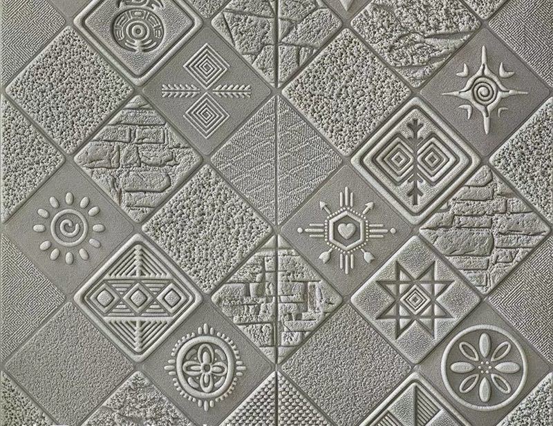 楽天市場】A01098350枚 70cm×70cm ．背景壁 3D立体レンガ模様壁紙 防水