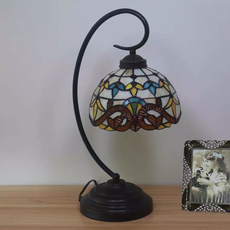 楽天市場】A047393ステンドグラスランプ ．卓上スタンド 豪華テーブル