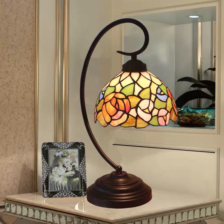 楽天市場】A020029ステンドグラスランプ ．卓上スタンド 豪華テーブル