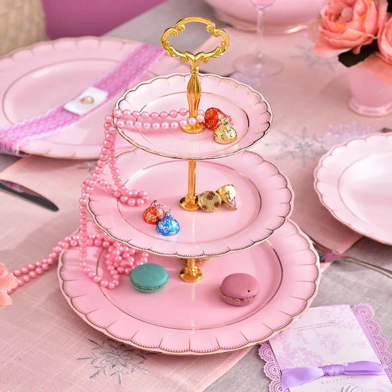 楽天市場】A021720ケーキ スタンド プレート 3段セット アフタヌーン