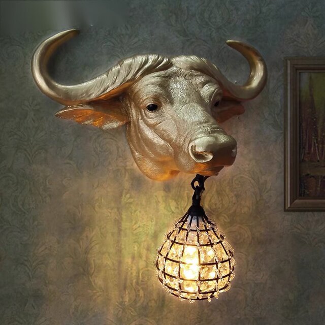 楽天市場】A011855牛ウシ壁掛け照明 ブラケットライト 壁掛け灯 玄関