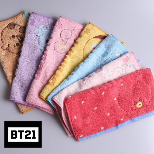 楽天市場】BT21 ミニタオル ハンカチ タオル 公式グッズ BTS タタ