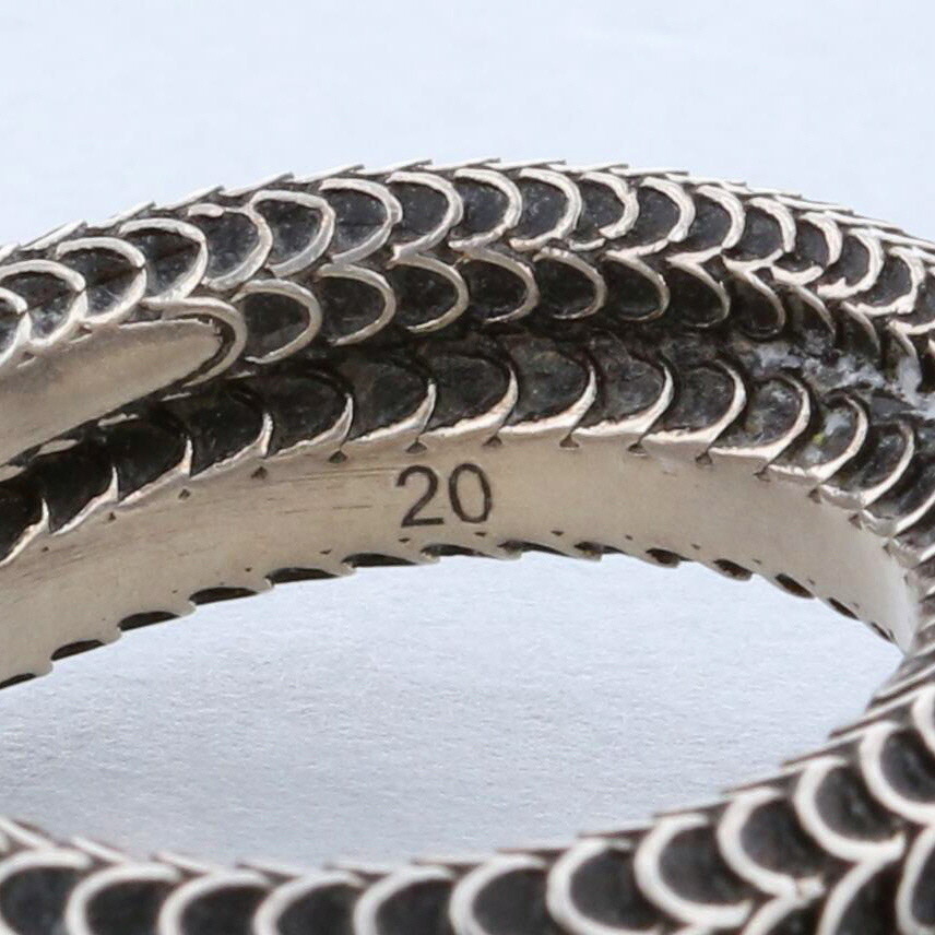 楽天市場】【中古】 GUCCI （グッチ） ｼﾙﾊﾞｰ ｽﾈｰｸ ﾘﾝｸﾞ 蛇