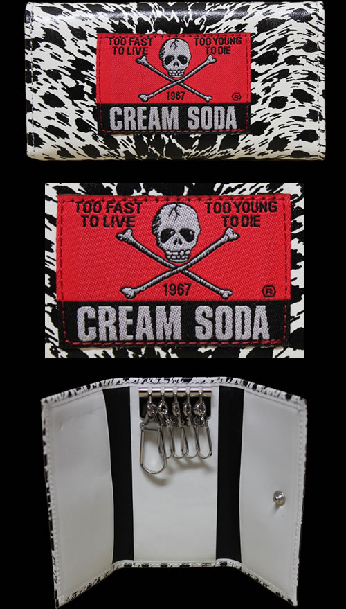 楽天市場】CREAM SODAクリームソーダ◇CS ヒョウ柄キーケース◇◇WHITE