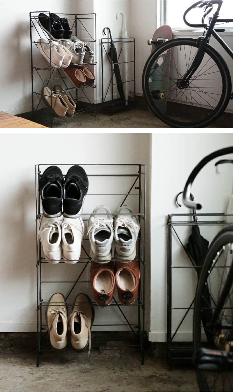 楽天市場】【公式】シューズラック 靴箱 下駄箱 玄関収納 アイアン