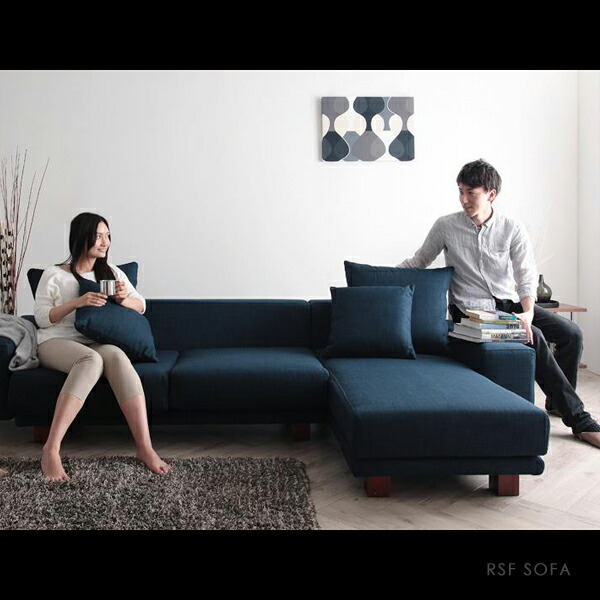 楽天市場】RSF-R ロースタイル コーナー カウチソファカラー ネイビー