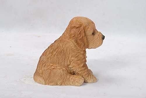 楽天市場】座っているコッカープーの子犬 彫像 装飾インテリア 愛玩犬