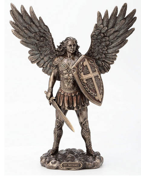 楽天市場】ヴェロネーゼ製 高さ28cm 剣と盾を持った、聖ミカエル大