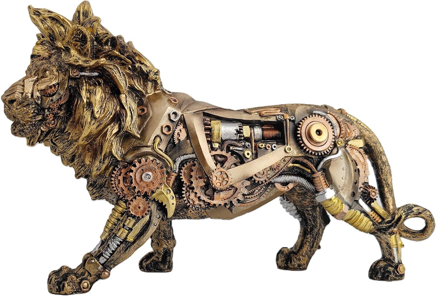 楽天市場】スチームパンク風 歩くライオン彫像 手描き彫刻 SF