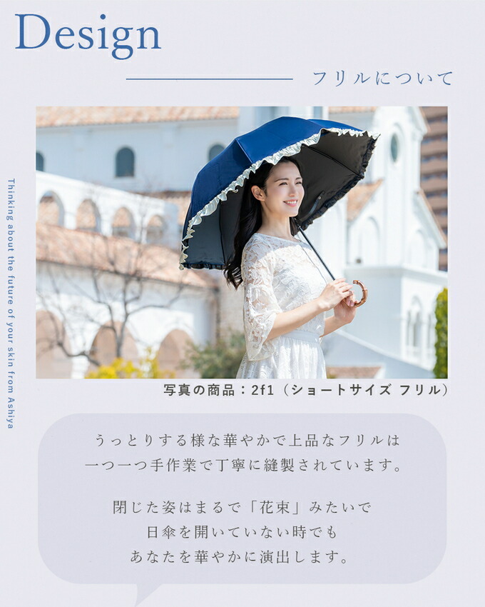 楽天市場】日傘 レディース 100％ 完全遮光 遮熱晴雨兼用 涼感 ミドル