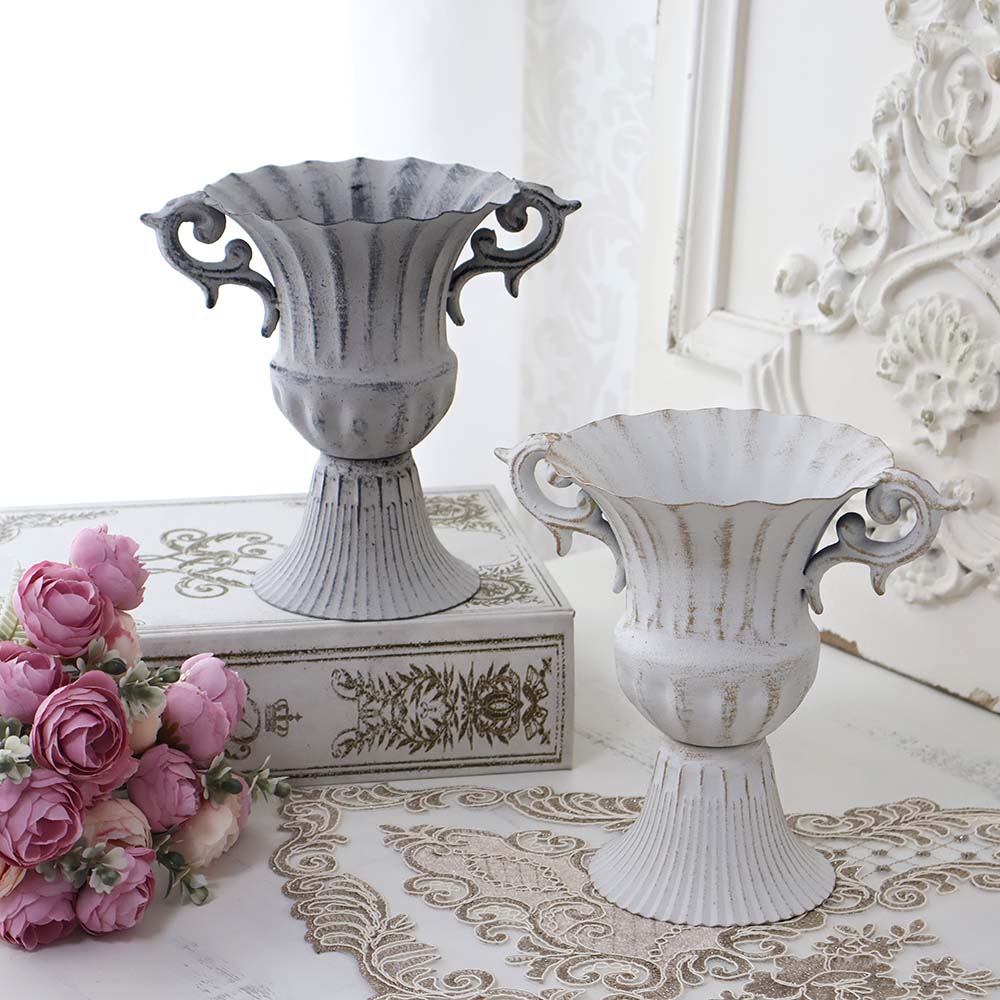 楽天市場】アイアン プランター アンティーク風 花器 鉢カバー