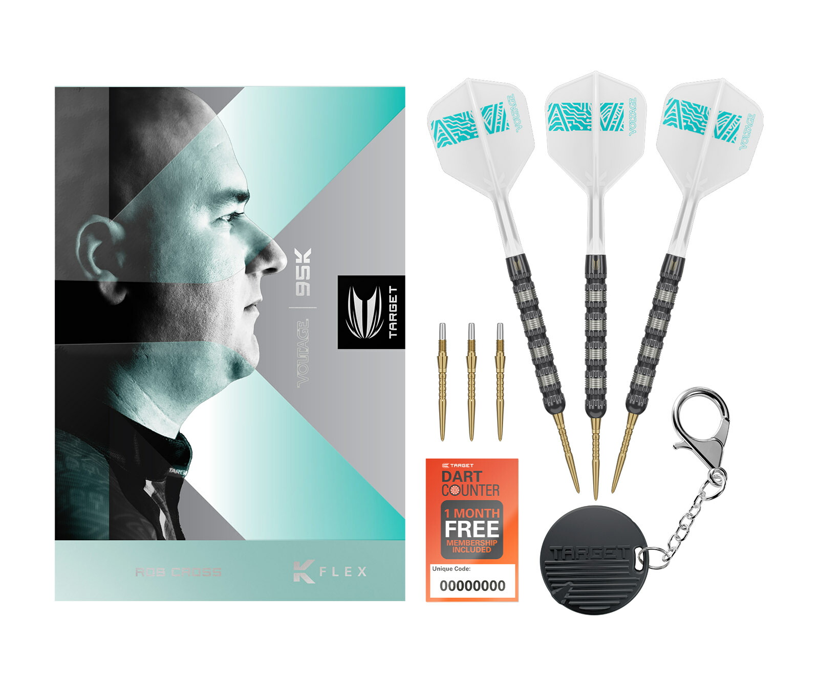 楽天市場】【送料無料】ダーツ バレル【ターゲット】クロス 95K ロブ