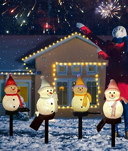 楽天市場】【スノーマン】 ソーラーライト イルミネーションライト