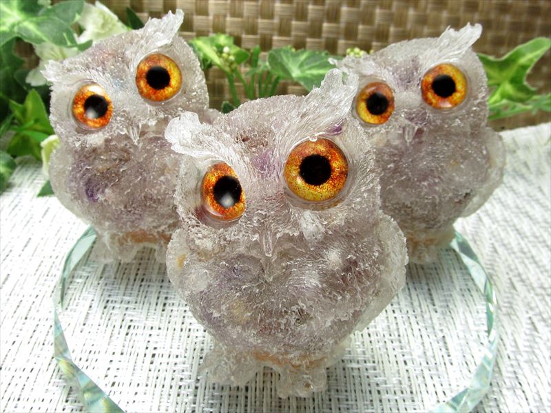 楽天市場】○【スーパーセブンサザレ入り フクロウ型 オルゴナイト】重