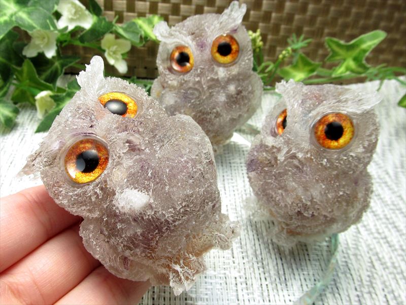 楽天市場】○【スーパーセブンサザレ入り フクロウ型 オルゴナイト】重