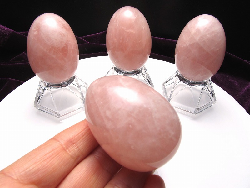 恋愛運アップ】卵型！MN22 ピンクアメジスト⭐️ザクザクジオード