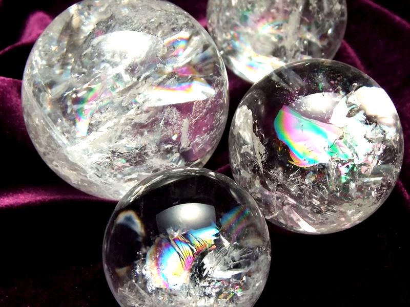 楽天市場】○【天然虹入り 水晶 丸玉】直径40mm-42mm すべての浄化と