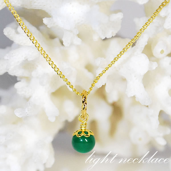 楽天市場】緑めのう light ネックレス ペンダントトップ 天然石