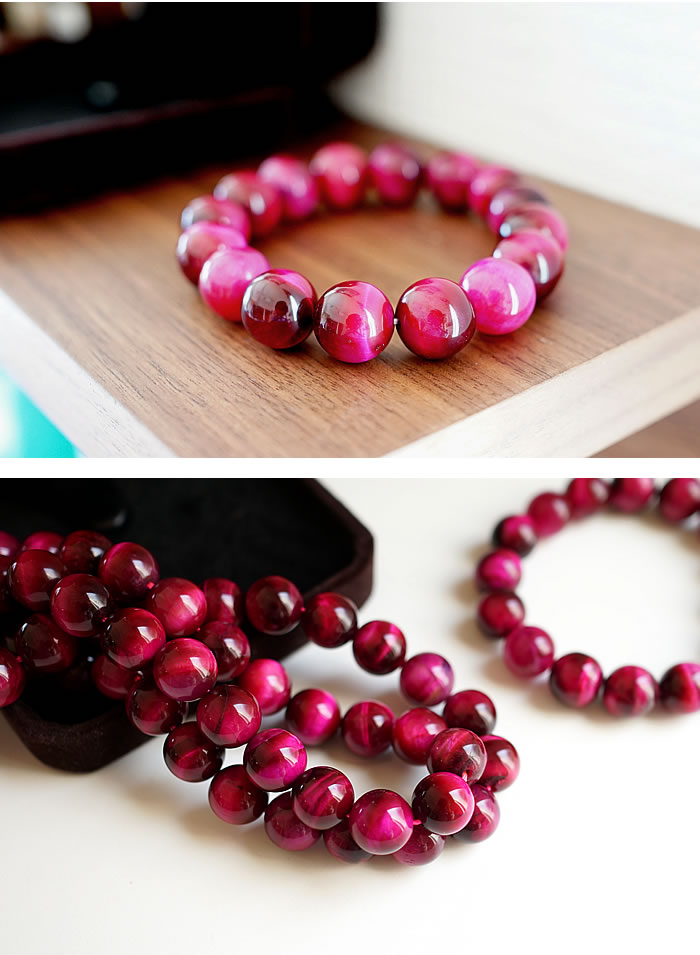 楽天市場】ピンクタイガーアイ 12mm ブレスレット 天然石