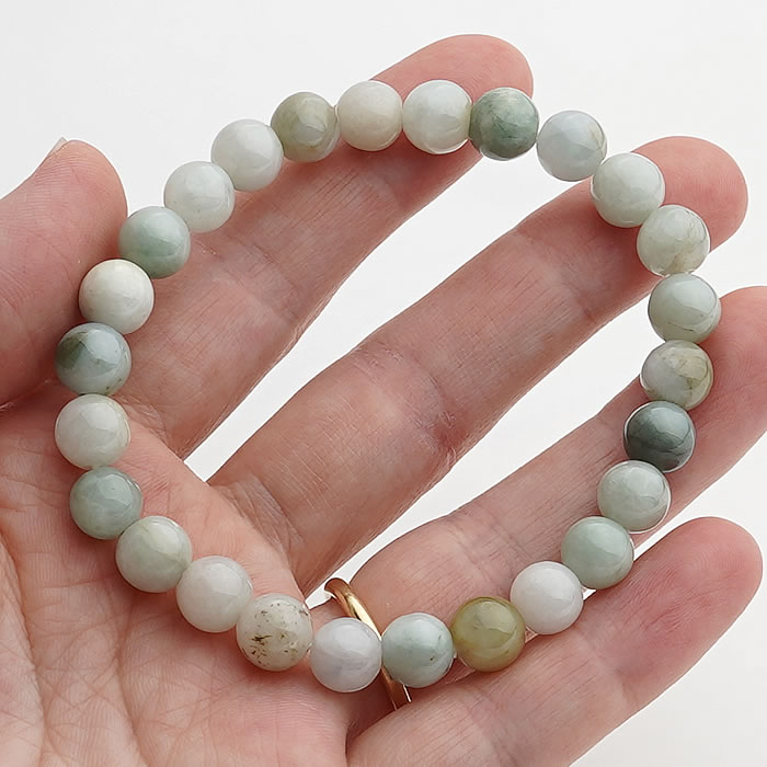 楽天市場】【ミックスカラー】天然本翡翠AA ミャンマー産 7.5mm