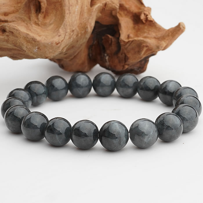 楽天市場】【希少】天然黒翡翠AA10mm ミャンマー産 ブレスレット