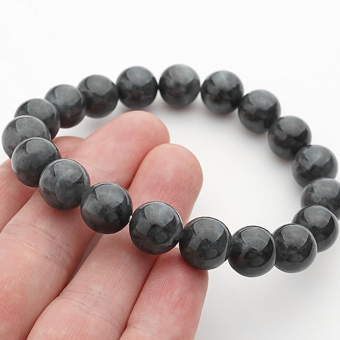 楽天市場】【希少】天然黒翡翠AA10mm ミャンマー産 ブレスレット