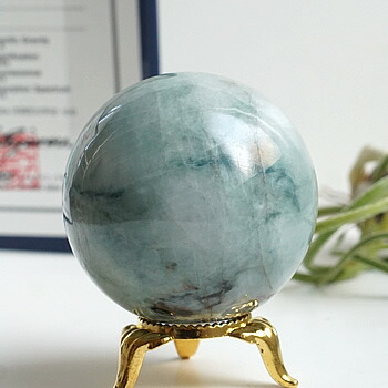 楽天市場】【一点もの】【鑑別書付き】天然本翡翠 49mm 丸玉 スフィア