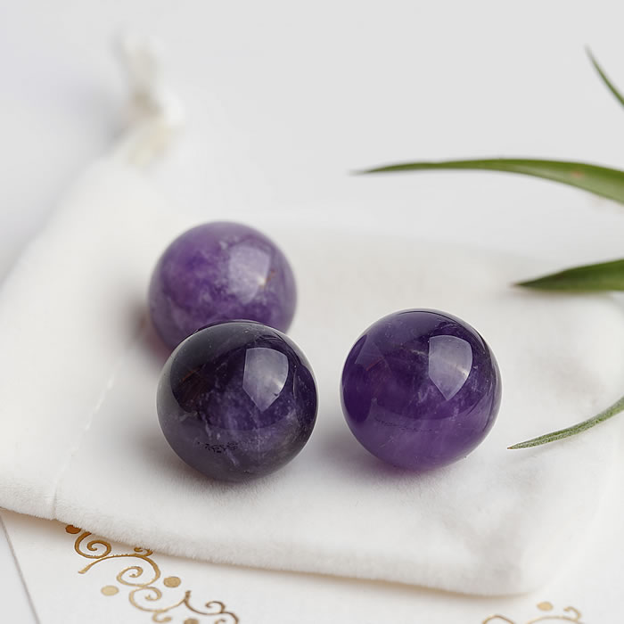 楽天市場】アメジスト 16mm 丸玉 スフィア 天然石 パワーストーン