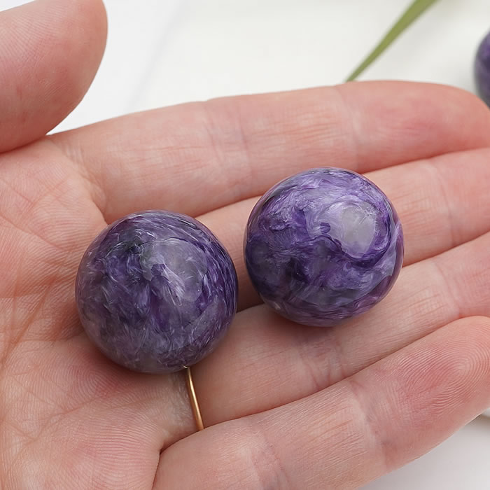 楽天市場】チャロアイト 20mm 1個 丸玉 スフィア 天然石