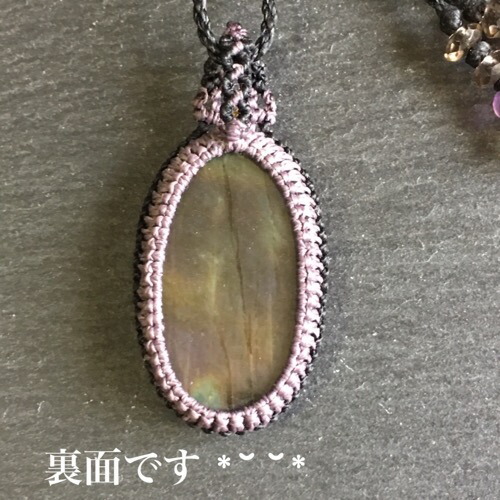 楽天市場】ラブラドライト（マダガスカル産） マクラメ ネックレス