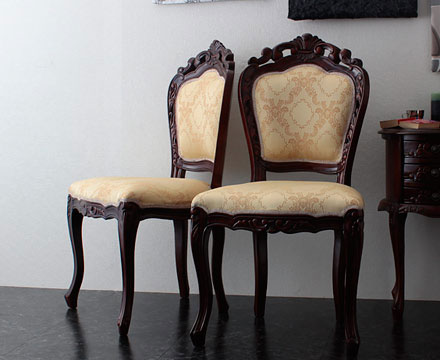 楽天市場】猫脚 チェア 肘掛けなし 肘無し ダイニングチェア ネコ脚