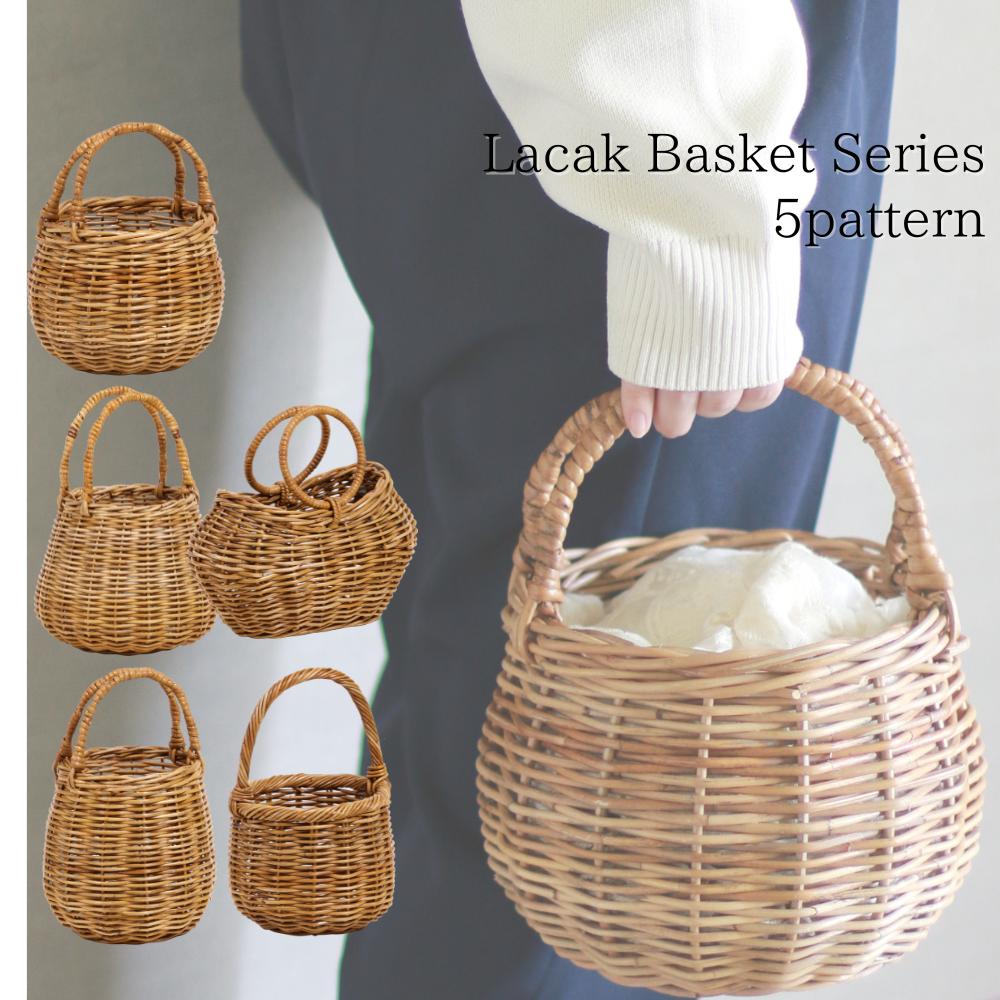 楽天市場】かごバッグ バッグ 花かご フラワーバスケット LacakBasket