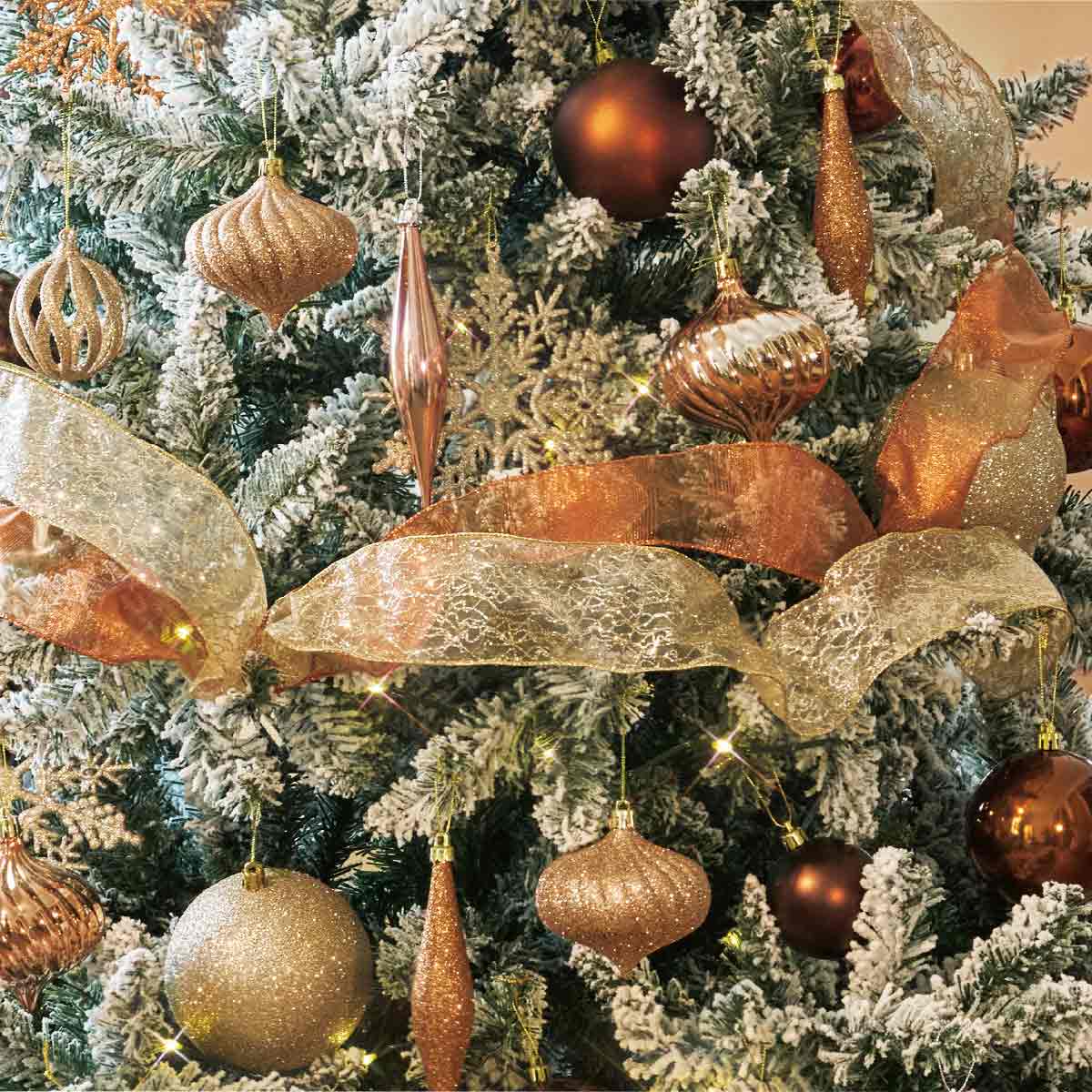 楽天市場】ゴージャスクリスマスツリーセット スノー 高さ180×幅110cm