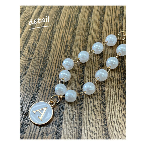 楽天市場】【ゆうパケット19】ぬいぐるみ用 ネックレス イニシャル