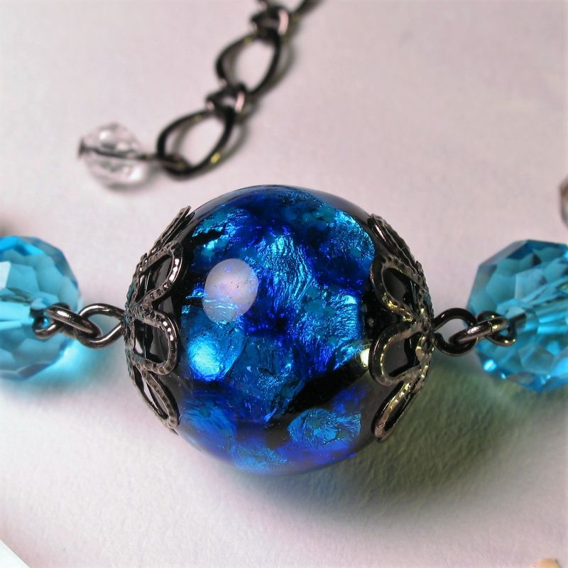 楽天市場】ホタルガラス ネックレス ほたる玉 蓄光 とんぼ玉 18mm