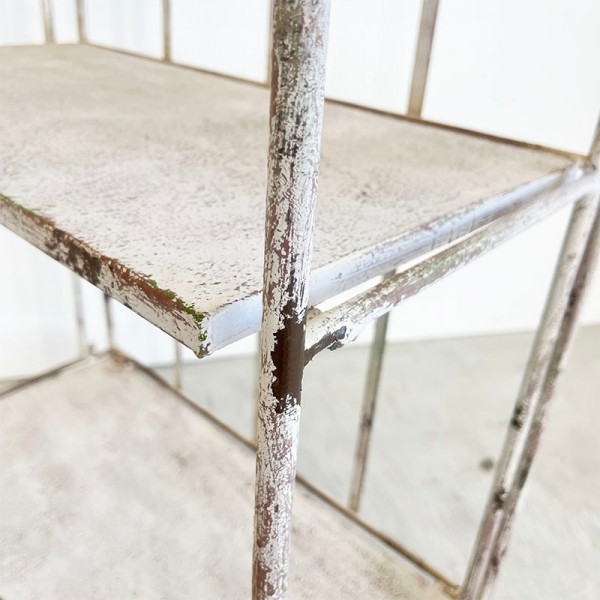 楽天市場】アイアン 4段シェルフ アイアンラック ホワイト ブランシェ