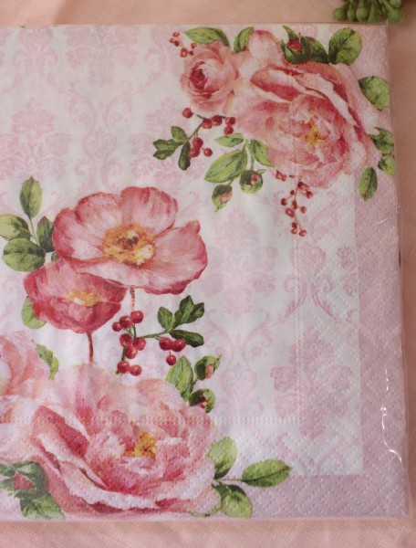 楽天市場】ペーパーナプキン ドイツ製 33cm角 紙ナプキン 花柄 薔薇