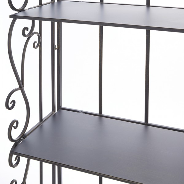 楽天市場】4段 アイアンラック シェルフ 飾り棚 オープンラック