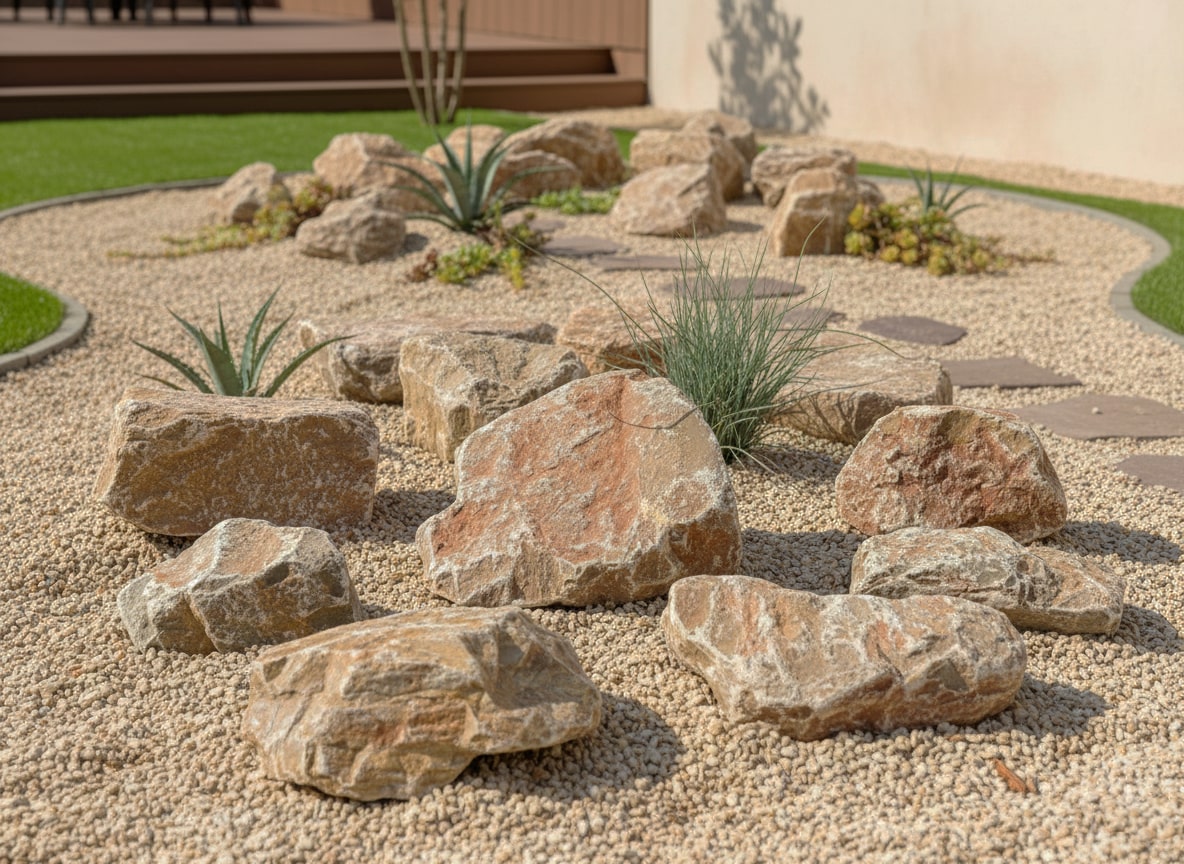 楽天市場】庭石 割栗石 庭 ロックガーデン 石 黄茶色 イエロー