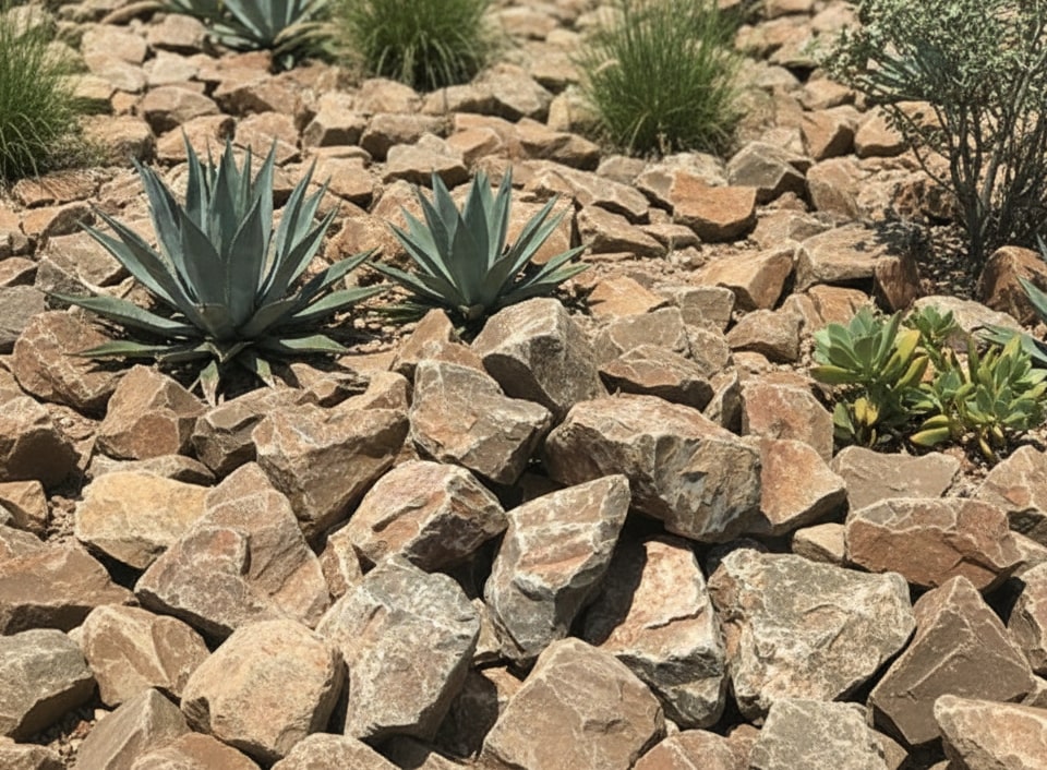 楽天市場】庭石 割栗石 庭 ロックガーデン 石 黄茶色 イエロー