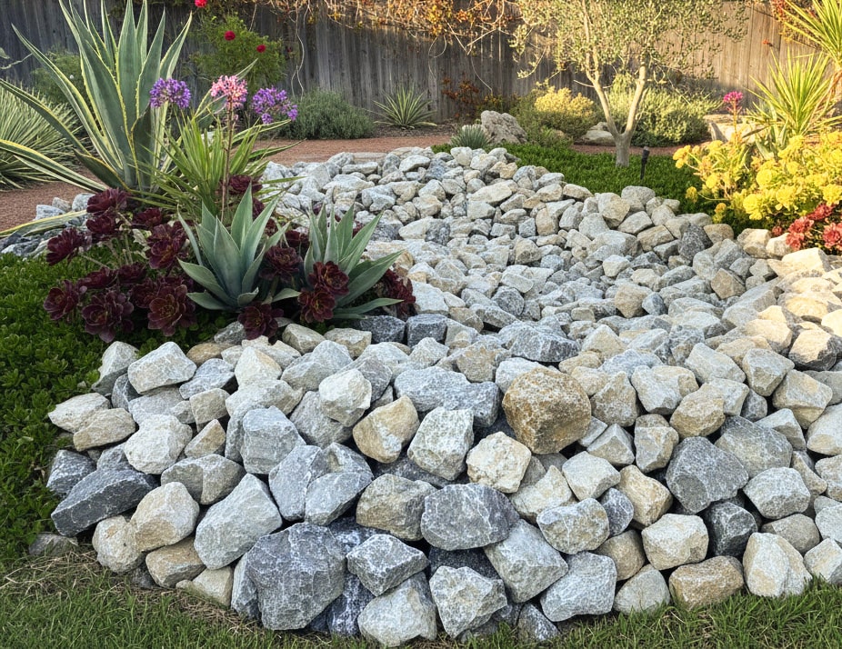 楽天市場】庭石 ロックガーデン 庭 石 岩 割栗石 キャッスルロッカリー