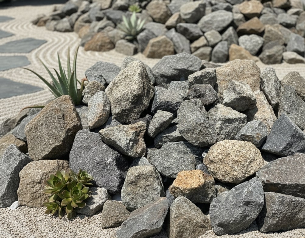 itigopan) 割栗石 (黒茶200kg )+他品 itigopan) 割栗石 (黒茶200kg )+