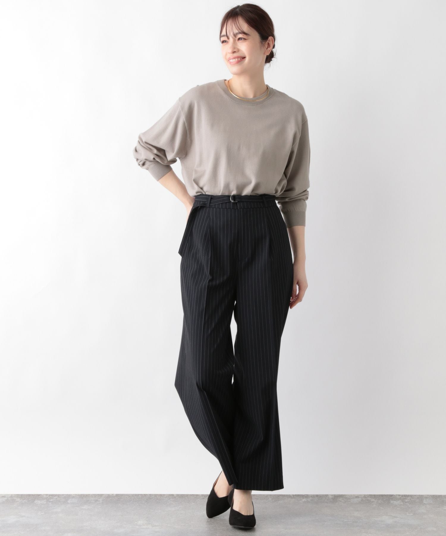 GLOBAL WORK｜メルティライトニット/クルー/147161 | Rakuten Fashion