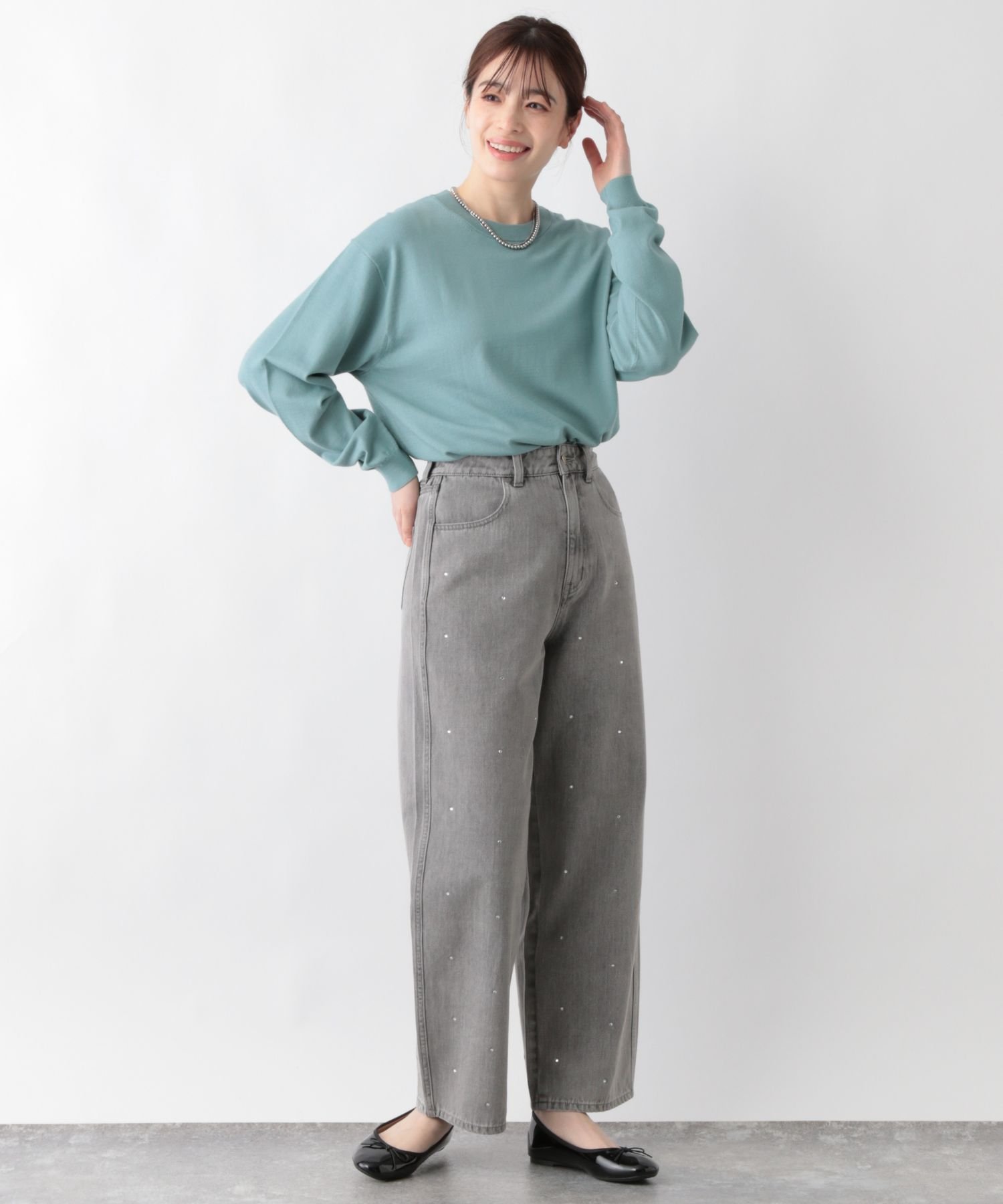 GLOBAL WORK｜メルティライトニット/クルー/147161 | Rakuten Fashion